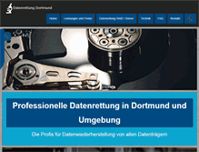 Tablet Screenshot of datenrettung-dortmund.de